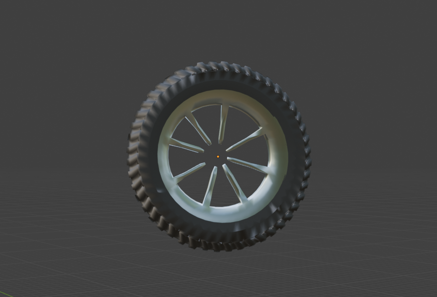 Work in progress render of stylized motorbike