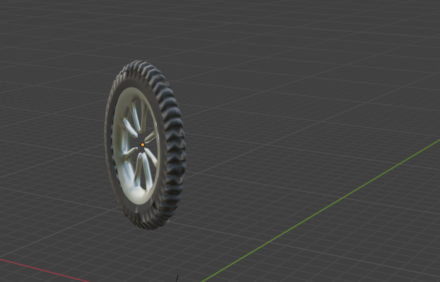 Work in progress render of stylized motorbike